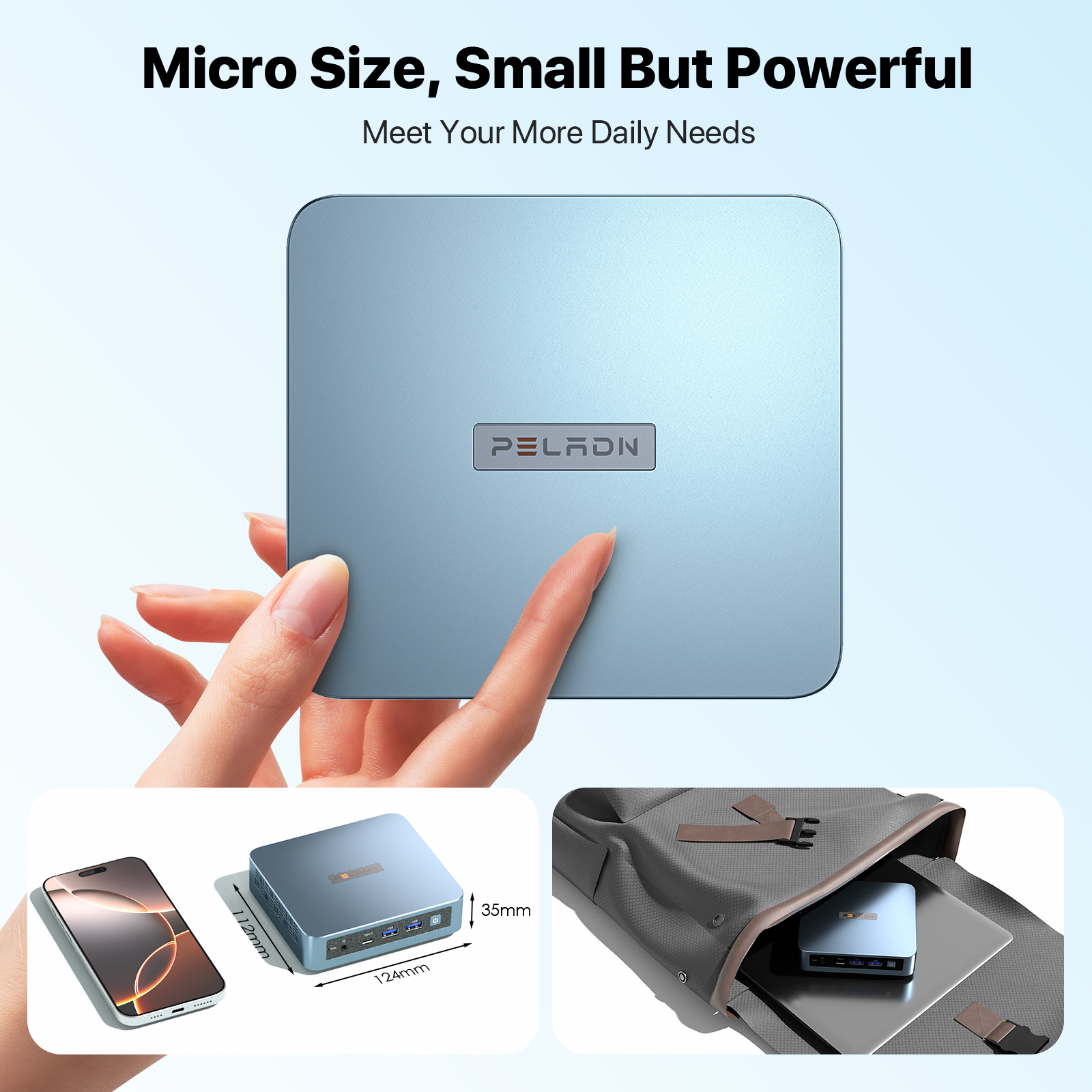 Intel N150 Mini PC - 16GB DDR4, 512GB SSD, Windows 11