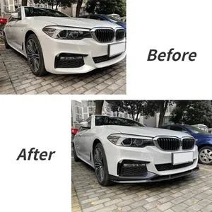 Para BMW Serie 5 G30 G31 525i 530i 2017 a 2023 M-Sport, kit de carrocería con alerón delantero, difusor y protector de parachoques. - Product Image 3