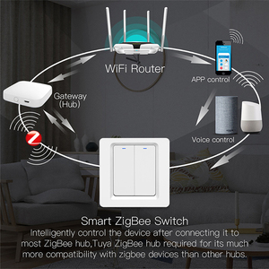 スマート Wi-Fi スマートライフ用 4 ウェイ 10A ABS EU プッシュボタン壁スイッチ できない コンデンサー シングルライブニュートラルワイヤー - Product Image 2