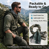 Cache-cou respirant en maille camouflage coupe-vent pour la randonnée en extérieur, pour hommes et femmes