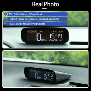VJOYCAR Affichage tête haute universel pour voiture S100 Rappel de conduite en cas de fatigue Compteur de vitesse numérique Gps <span class=keywords><strong>Kmh</strong></span> <span class=keywords><strong>Mph</strong></span> - Product Image 2