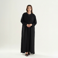 Abaya musulmane pour femmes, imprimée, de qualité supérieure, légère, respirante, décontractée, traditionnelle, pour tous les jours, robe modeste pour l'hiver