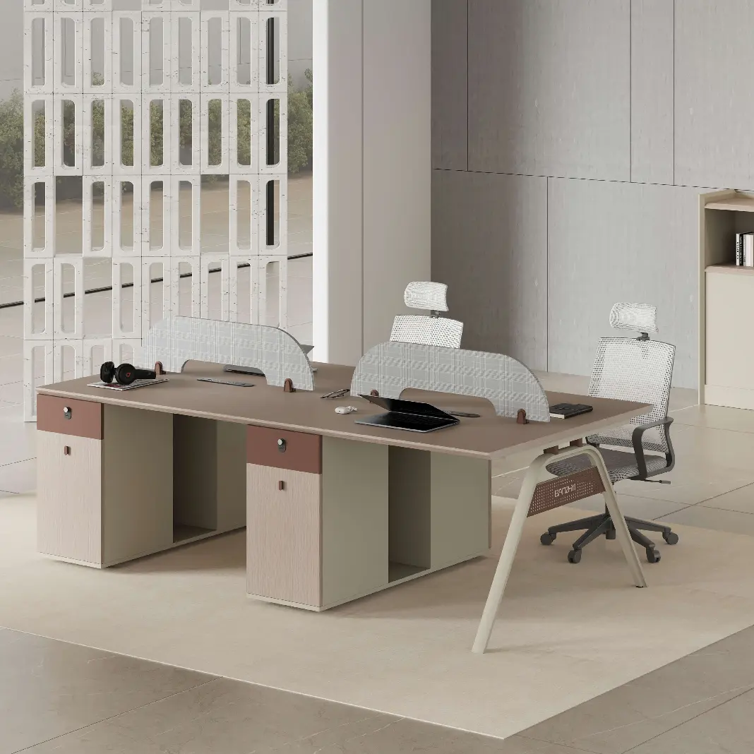 Fabricante de muebles de estación de trabajo de oficina portátil modular moderna 2024 nuevas estaciones de trabajo de cubículo de mesa