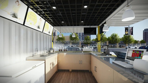 Tienda de café quiosco diseño contenedor <span class=keywords><strong>bar</strong></span> 20ft prefabricadas pliegues <span class=keywords><strong>kios</strong></span> para venta - Product Image 3