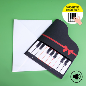 Winpsheng Tùy Chỉnh Điện Tử Đàn Piano Thẻ Sinh Nhật Bằng Giọng Nói Âm Thanh Mô-đun Có Thể Chạm Handmade Thẻ - Product Image 1