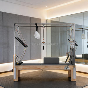 Équipement de gym Pilates Reformer en chêne, durable, portable, <span class=keywords><strong>service</strong></span> pour studio de Pilates, santé - Product Image 1