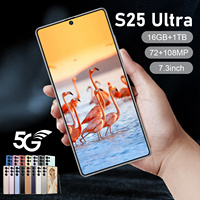 Nuevo Smartphone para Juegos S25 Ultra 5G, Diseño Transfronterizo, Cuatro Núcleos, Doble SIM, Pantalla HD, 108MP, Reconocimiento Facial en Español