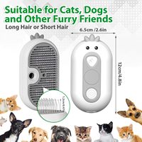 Brosse vapeur autonettoyante démêlante pour animaux de compagnie 2026 – Nouveauté très prisée pour chats, chiens et lapins – Toilettage poils longs/courts
