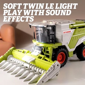2,4G aleación 1/24 6CH electrónico <span class=keywords><strong>RC</strong></span> coche camión pulverización <span class=keywords><strong>Control</strong></span> remoto granja maíz cosechadora Tractor juguetes conjunto para niños - Product Image 3