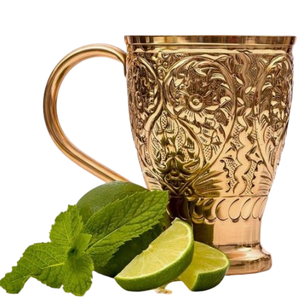 Tasse en cuivre décorative faite à la main verres tasse brillante finition moderne métal menthe Julep tasse pour la décoration de Table à la maison - Product Image 5