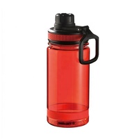 Bouteille d'eau en plastique Tritan sans BPA, design pour enfants, bouteilles d'eau de sport avec sangle en silicone