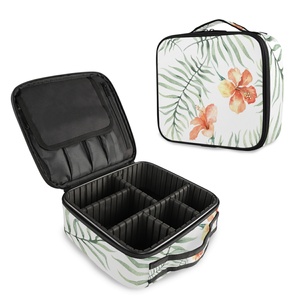 Custom Print Women Cosmetic <b>Box</b> Travel Organizer Portable <b>Makeup</b> <b>Storage</b> Bags Toiletry Cosmetic Case - Product Image 1