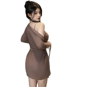 Lemon Story – chemise de nuit sexy en dentelle pour petites poitrines, manches longues, vêtements de nuit doux pour femmes, 8025 - Product Image 4