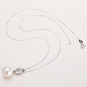 Collar de Perlas de Agua Dulce con Estilo Moderno para Mujer, Plata de Ley 925, Simple pero Elegante, Varios Accesorios de Nicho - Product Image 3