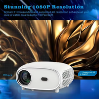 Mini Proyector Q7 con Pantalla LCD, 3500 Lúmenes, 1080p, Enfoque Manual y Corrección Trapezoidal, Android 9, Sonido HIFI Estéreo, Portátil