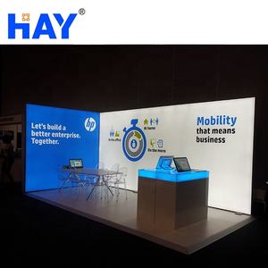 Cadre en aluminium Portatif de Nouveau Style Présentoir Double Face <span class=keywords><strong>Led</strong></span> Rétro-Éclairé Boîte à Lumière Stand D'exposition 17x9 Mètres - Product Image 1