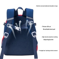 Mochila Escolar Infantil para Niños de Jardín de Infancia y Primaria, Diseño de Dinosaurio Pequeño de Dibujos Animados, Microfibra, Cuero Sintético