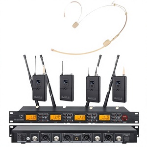 Micrófono de Diadema Inalámbrico UHF UR4000-H de 650-690MHz, Sistema de 4 Canales con Batería AA y Doble Alimentación - Product Image 2