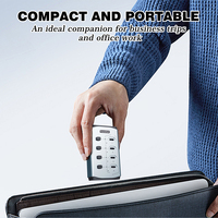 Sipolar FS-806 Hub USB-C 3.0 con 4 Puertos y Interruptores Independientes, Gabinete de Carga para Tablets