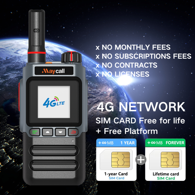 Maycall New Arrival 5G LTE Network Portable Walkie Talkie Dual Mode Unlimited Range 4G Global POC for Radio Smallest Size