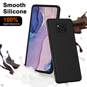 เคสโทรศัพท์มือถือทำจากผ้าไมโครไฟเบอร์สำหรับ Xiaomi poco X3 X4 Pro <span class=keywords><strong>5G</strong></span> ซิลิโคนเหลวผิวเรียบแบบเรียบออกแบบได้ตามต้องการ - Product Image 2