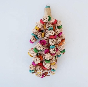 Colorful Wood Bird <strong>Parrot</strong> Hammock Swings Ladders Eco-Friendly Cartoon Style Bite <strong>Toy</strong> For Pet Training - Product Image 2