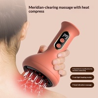 Appareil de massage électrique des méridiens avec fonction musicale, outil Gua Sha et instrument de thérapie portable doté d'une batterie intégrée