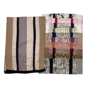 ドバイの有名ブランドスカーフ刺繍ラインストーンシフォンヒジャーブトゥドゥンスカーフ女性用イスラム教徒ラップヘッドウェアヒジャーブ