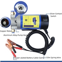Pompe à huile électrique portable auto-amorçante 12V/24V DC la plus vendue avec boîte à outils, extracteur et remplisseur d'huile pour transfert d'huile moteur