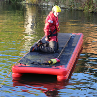 Planche de sauvetage gonflable de 5 m, pont flottant pour sauveteur, pont pneumatique portable pour les urgences en cas d'inondation