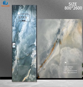 Lastra di Pietra Sinterizzata Lucida di Lusso 800x2600mm Shannon Blue Jade per Pareti e Pavimenti in Sala <span class=keywords><strong>da</strong></span> Pranzo, Soggiorno, Camera <span class=keywords><strong>da</strong></span> Letto, Corridoio - Product Image 3