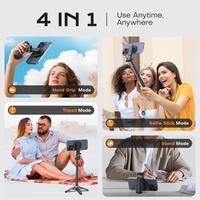 Bâton de selfie magnétique avec télécommande pour téléphone portable 360 °   Rotation. Se transforme en mini trépied, poignée de maintien pour appareil photo, stabilisateur portatif.