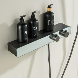 Vimijia Luxury All-Copper 520mm Concealed Digital Display Thermostatic Three-Function Handheld Hot Cold Top Faucet <b>Bath</b> Shower - Product Image 2