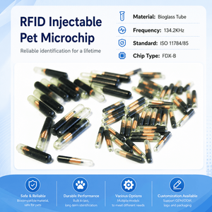 Microchip RFID iniettabile FDX-B 134.2kHz 2.12x12mm per l'identificazione di animali domestici, pesci e bestiame - Product Image 3