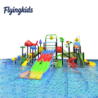 Nouveau style Flyingkids : Jeux aquatiques d'extérieur pour la maison, équipement de piscine en plastique pour enfants, parc de jeux aquatiques, piscine tubulaire pour enfants