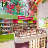 Présentoir de Magasin de Confiserie Lumineux à LED Robuste et Écologique, Gondole de Détail Personnalisée pour Intérieur de Confiserie