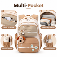 Nouveau Sac à Dos Scolaire 2026 Grande Capacité pour Étudiants, Sac à Dos Imperméable Ergonomique pour Enfants Filles