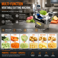 Fruit- en groentesnijmachine, multifunctioneel voor appels, plantains, cassave, aardappelchips, snijden, snijden in blokjes, raspen en versnipperen.