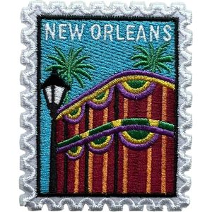 Patch brodé personnalisé New Orleans, 3 pouces, thermocollant ou à coudre, applique en tissu pour voyage - Product Image 1