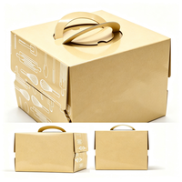 Emballage pour desserts, boîte cadeau en carton pliable, boîte en carton d'art doré de luxe, impression de logo personnalisée, boîte écologique recyclable