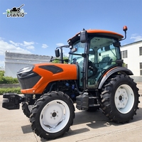 Tractor LAWNIO con Múltiples Configuraciones y Accesorios Disponibles, Estructura de Seguridad, PTO de Doble Velocidad para Trabajo Agrícola, Tractor 4x4