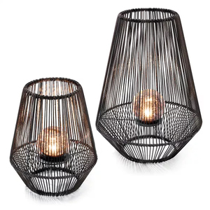 2024 Venta caliente resistente a la intemperie natural duradero sin llama grande LED alimentado por energía <span class=keywords><strong>solar</strong></span> jardín linterna de ratán decorativa para uso al aire libre - Product Image 3