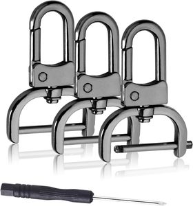 Pack Inch Detachable Snap <b>Hook</b> Swivel Clasp Metal Lobster Claw Clips Clasp With Screwdriver For Replacement Purse Keychain Hardw - Product Image 1