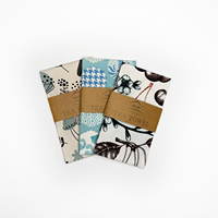 Serviette de cuisine en coton gaufré 100% de haute qualité, imprimé floral, 40x60cm, rectangulaire, durable, écologique, hypoallergénique, logo personnalisé