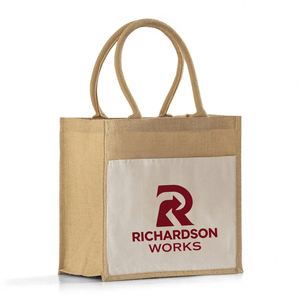 Sacs fourre-tout en coton et jute de haute qualité, taille moyenne, pour le bureau, l'école, les études, les affaires, les conférences, sacs de rangement portables - Product Image 2