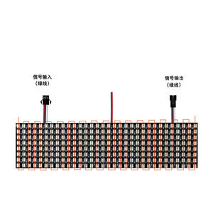 8*32 LED ma trận ws2812b sk6812 RGB pixel 256 pixels linh hoạt Led Dot ma trận 3535 độ sáng cao LED hiển thị bảng điều chỉnh mô-đun - Product Image 5