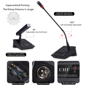Microfone Sem Fio Profissional de 2 Canais com Cancelamento de Ruído, Metálico e Portátil, para Karaokê Doméstico e Apresentações ao Ar Livre - Product Image 6