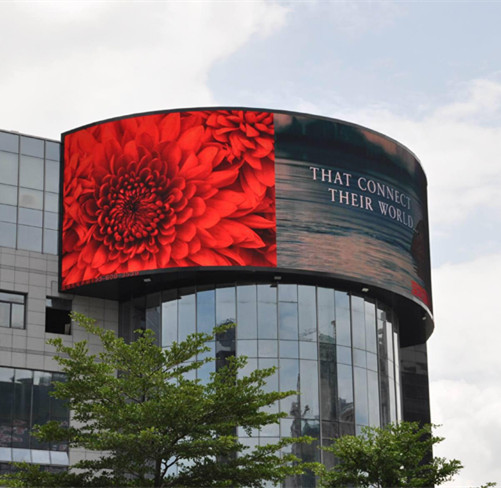 Guide Visual Customized Fixed Install Waterproof Giant Display Outdoor LED Advertising Screen 3D Commercial LED Billboard