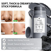 Mascarilla Facial en Barra de Arcilla Volcánica TIVLON con Probióticos para una Limpieza Profunda de los Poros, Control de Grasa y Eliminación de Puntos Negros - Tamaño Viaje, 40g