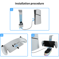 Station de charge RGB pour manettes PS5 et console PS Portal, socle de chargement pour PlayStation 5
